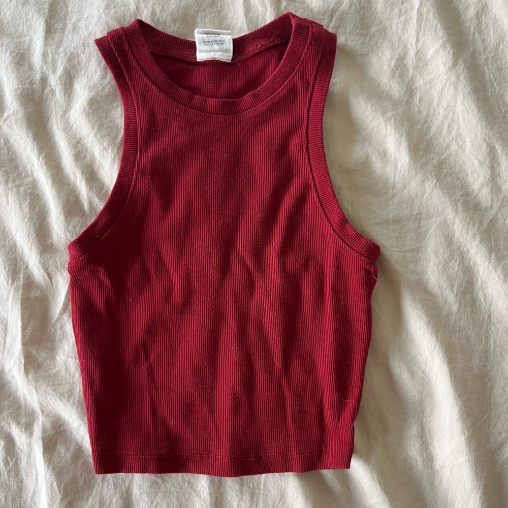 Full tilt red tank top